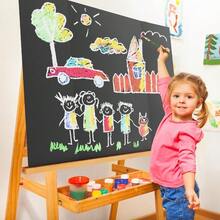 AKONEGE - Paquete de 2 tableros de póster triples de 36 x 48 pulgadas para presentación cartón corrugado negro tamaño grande para ferias de ciencias proyectos de oficina o escuela exhibiciones de - 2 - Ver 6