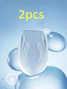 2pcs Classic Invisible Transparent Silicone Soft High Elastic Comfortable Washable Height Increase Insoles Suitable For Sports Shoes - Clear - View 8