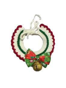 طوق عيد الميلاد للقطط الأليفة قطعة واحدة، وشاح مُحبوك للقطط الصغيرة، إكسسوارات زي عيد رأس السنة للكلاب - متعدد الألوان - مشاهدة 20