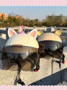 Cute Cat Ear Decor Accessories For Helmet, Motorcycle Universal Small Accessories - Multicolor - View 1
