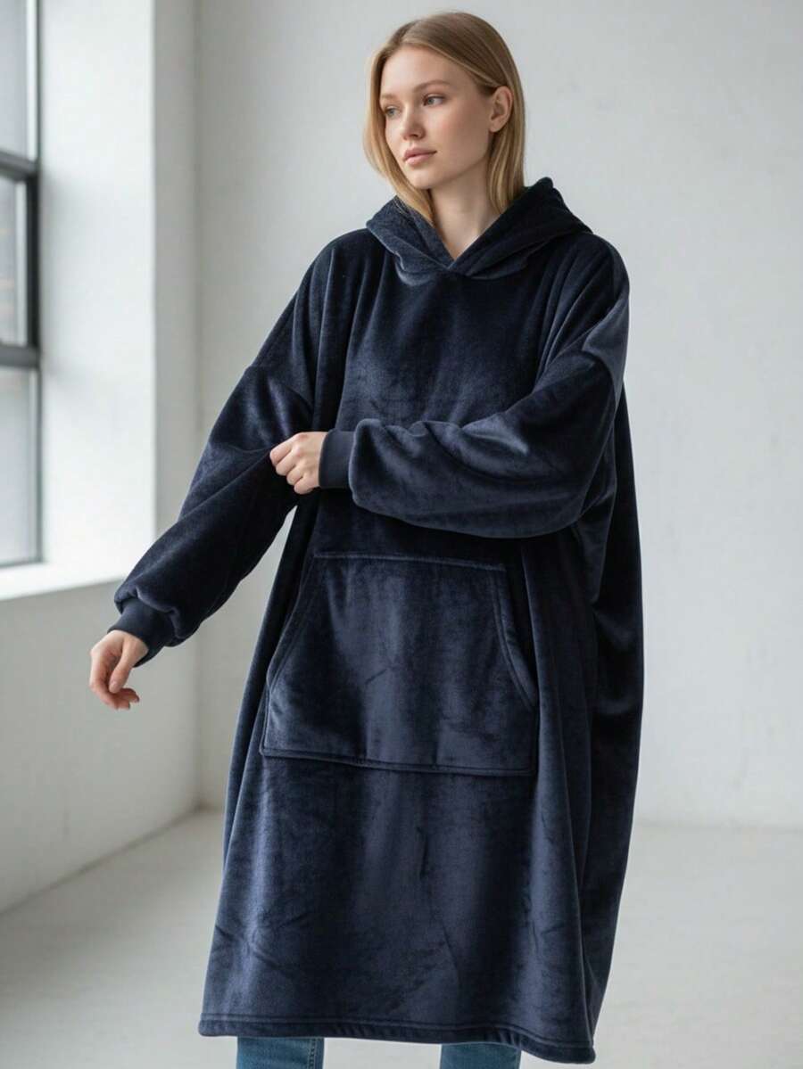 Wearable Blankets - Navy Blue - View 1