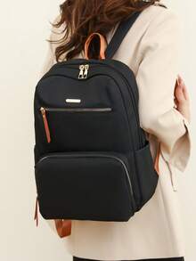 Waterproof Large Capacity Backpack, Fashionable & Versatile - Black - View 6