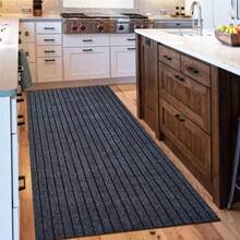 Striped Doormat Rug, Kitchen Mat, Non-Slip Waterproof, Easy To Clean, Customizable Size - Multicolor - View 74