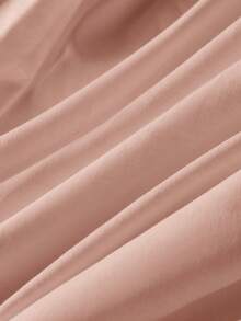 2件或3件套 100%纯棉淡粉色纯色双面被套套装（1个被套和1/2个枕套）透气面料床上用品套装，适合家庭使用，四季皆宜。双色设计，适用于卧室、客房、婚礼、情人节、宿舍、学校等场合。宿舍床上用品，返校季床上用品。 - 藕粉色 - 查看 4