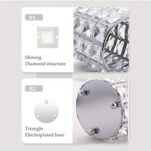 1个金色或银色水晶化妆刷架，创意水晶笔筒，化妆品收纳盒笔筒桌面收纳，适用于指甲油刷架，高档刷架口红架，3.94英寸，闪亮金属边缘，非常适合存放化妆刷和整理您的工作空间。 - 彩色 - 查看 8