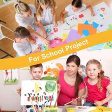 Paquete de 50 tableros de póster blancos de 11 x 14 pulgadas papel de póster pesado tablero de póster en blanco a granel para tablero de exhibición de arte uso en el aula proyecto de manualidades - Blanco - Ver 5