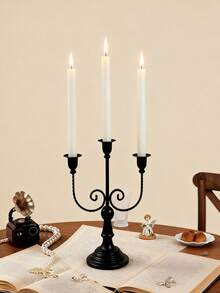 3pcs/Set (2*25cm) Soy Wax Scented Candles, Made Of Soy Wax With Fragrance, Cylindrical Long Candles, Home Decor Candles For Valentine's Day, Party Centerpiece Candles, Christmas Slim Candles, Suitable As Gifts For Women, Friends And Winter Presents. - White - View 5