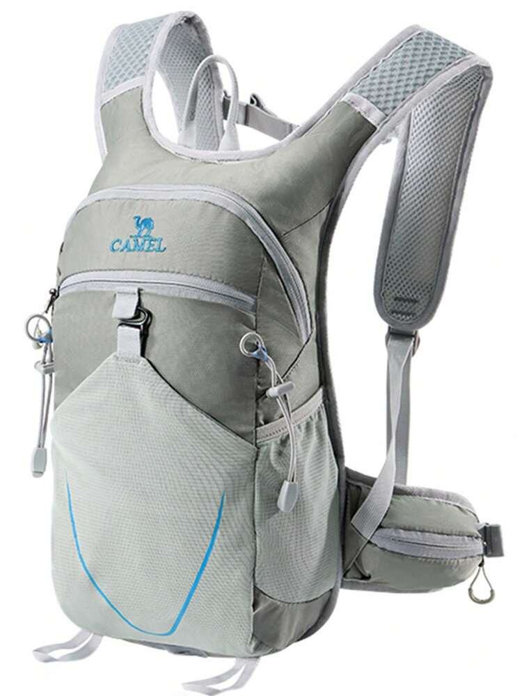 CAMEL CROWN 休闲运动背包户外骑行徒步登山包轻便旅行背包 - 灰色 - 查看 1