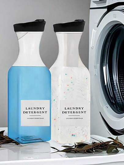 Plastic Laundry Detergent Dispenser Refillable Laundry Powder Container Bottle For Liquid Soap Scent Booster Softener MultiFunctional Liquid Laundry Container Household Organizer Storage Box For Women Men For Bathroom Kitchen Laundry Room Bathroom Organizers Storage Square Storage Bins Bathroom Accessories Kitchen Accessories Bathroom Decor