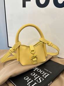 This Stylish And Beautiful Korean-Style Mini Handbag/Coin Purse Is Versatile And Features A Buckle Closure. It Meets Basic Storage Needs And Comes In Various Colors. Perfect For Teen Girls, It's Suitable For Travel, As A Fashion Accessory, Or For Everyday Use. It Also Makes An Ideal Holiday Gift For Friends. - Mini Handbag - View 13