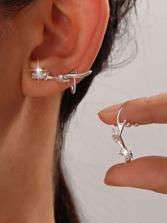 1 Pair Innovative Design Delicate High-End Boho Deer Horn Earrings