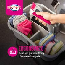 Reynera Kit de Organización con 2 Tool Caddy Mantén tus Herramientas de Limpieza Ordenadas y Siempre al Alcance para una Rutina de Limpieza más Eficiente - gris - Ver 6