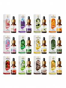 1瓶/12瓶 10毫升薰衣草/玫瑰/洋甘菊香氛精油，适用于香薰机、家居护理、蜡烛制作、香薰、加湿器，可作为礼物，也适用于卧室、浴室、客厅、汽车空气清新剂、衣柜，去除异味，净化空气，适合作为婚礼/情人节礼物，另有樱花/茉莉/玫瑰香味可选。 - 彩色 - 查看 17