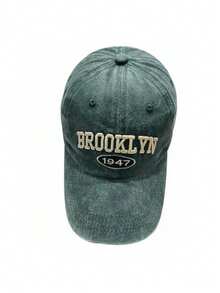 1顶男女通用水洗复古字母刺绣时尚棒球帽 - 彩色 - 查看 2