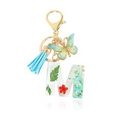 1pc Handmade Crystal Resin Butterfly & Letter Keychain, Tassel Keyring, Small Gift For Wedding, Birthday, Baby Shower, Travel Souvenir, Graduation, Housewarming, Party (5 Styles Available) - Multicolor - View 109
