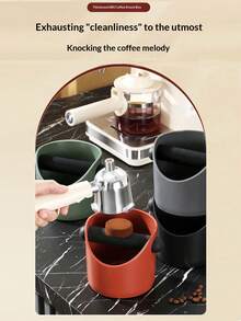 1 hộp đựng bã cà phê, cấu trúc ABS bền chắc, hộp đựng bã cà phê espresso, hộp chứa bã cà phê, dụng cụ pha cà phê gia đình, phụ kiện quán cà phê, hộp đựng bã cà phê chống trượt, phụ kiện máy pha cà phê, dụng cụ vệ sinh bã cà phê - Nhiều màu - Xem 2
