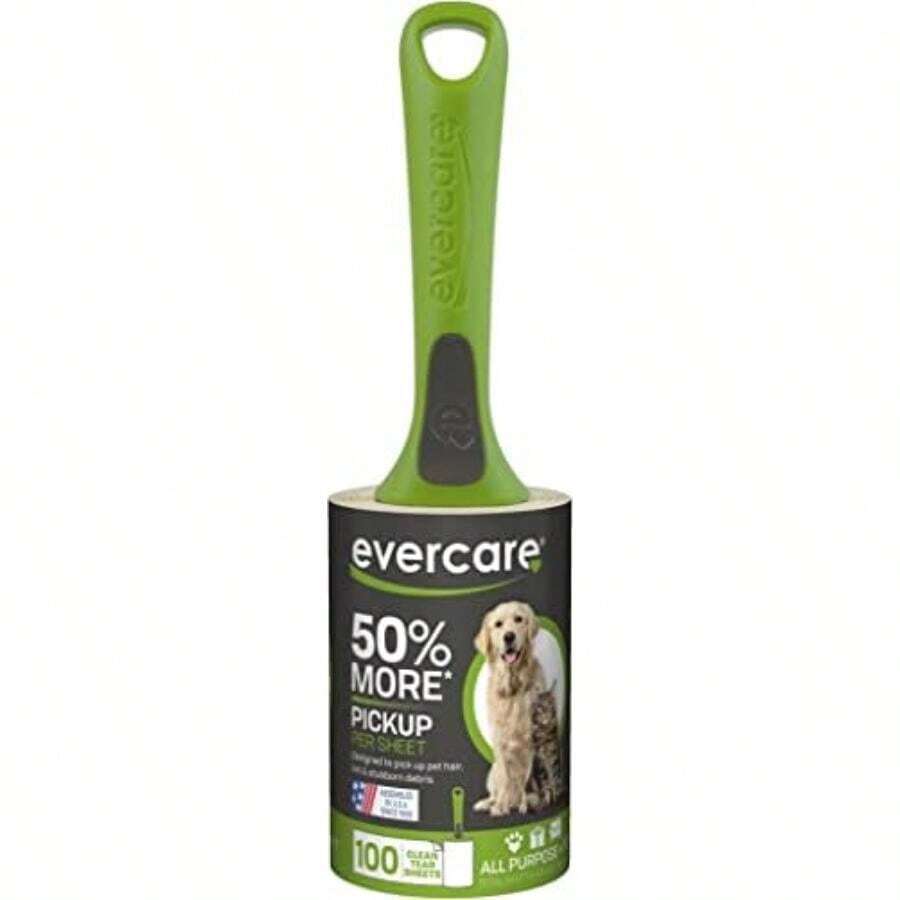 Evercare Pet Extreme Stick Plus - Rodillo para Pelusas (100 Hojas),(100 láminas) - Multicolor - Ver 1