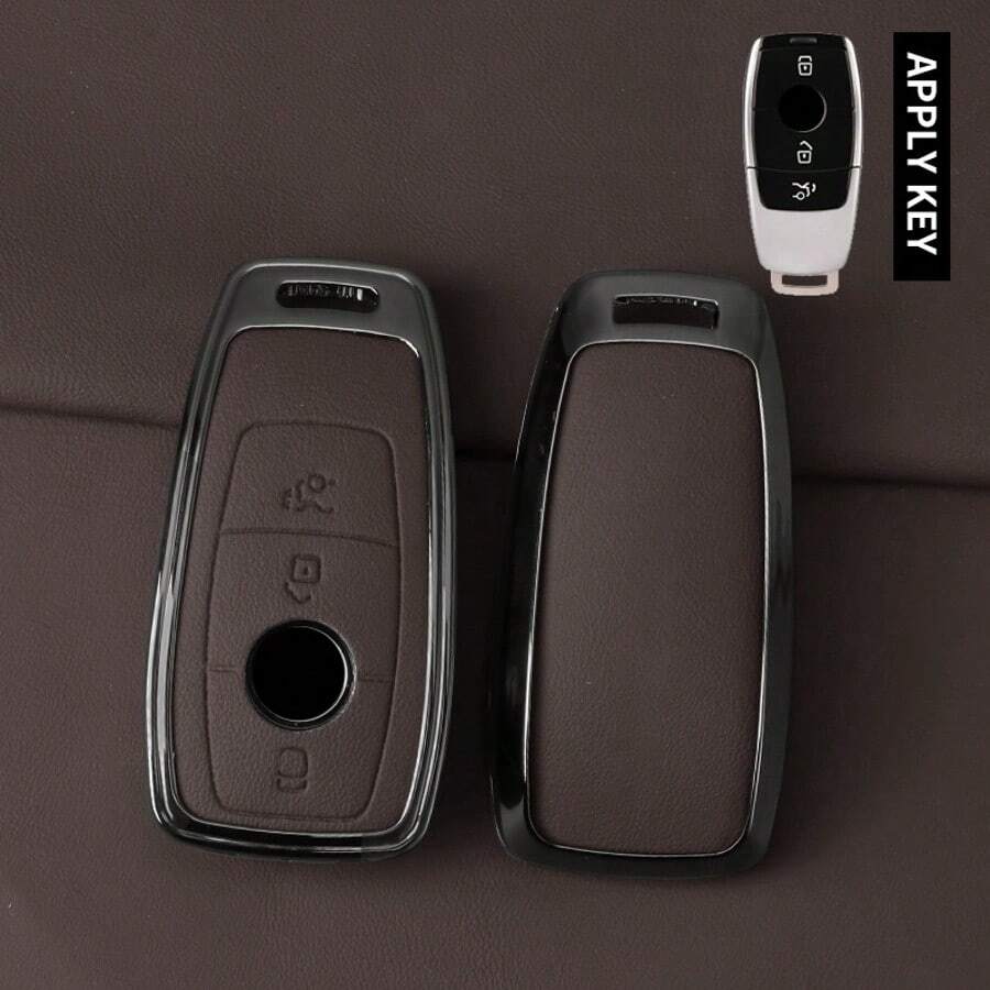 Alloy Car Remote Key Case Cover Shell For Mercedes Benz A C E S G Class GLC CLE CLA W177 W205 W213 W222 X167 AMG E200 E300 E320 - Mercedes - View 1