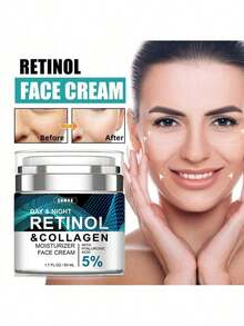 Retinol Anti Aging Face Cream Moisturizing Wrinkle Remover Collagen Hyaluronic Acid Creams Skin Care 50ML - 彩色 - 查看 4