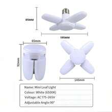 1pc LED Leaf Bulb, White Headlamp Style Lighting Fixture, Unique Lighting Fixture, Living Room Decor Light, Foldable Fan-Shaped LED Pendant Light, 360 Degree Adjustable Ceiling Light - Leaf Lamp - View 4
