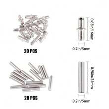 90pcs Cabinet Shelf Pins, 5mm Shelf Pins, Metal Bookshelf Pins, Shelf Pin Supports, Medicine Cabinet Shelf Replacement Parts, 5mm Shelf Pin Supports - Multicolor - View 7