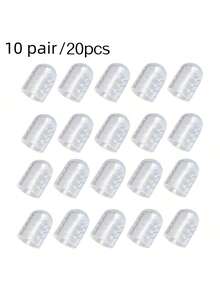 Protetores de dedos de silicone (20/10 unidades), protetores de dedos de gel antifricção respiráveis para homens e mulheres, protetores de dedinhos macios e transparentes de silicone, para sapatos, ideais para primavera e verão, presentes para madrinhas, decoração de quarto, praia, viagens, para homens e mulheres, férias, Dia da Mulher, itens essenciais de viagem, lembrancinhas de casamento, estilo anos 2000, acessórios para carro, decoração de cozinha, itens fofos - Transparente - Ver 13