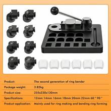 Ring Bending Tool Multifunctional Ring Making Kit, Circular Bending Tool Spoon Shaped Ring Making Machine Jewelry Making Set With Nylon Mold, Complete Ring Bending Tool Measuring Set For DIY Jewelry Tool Making