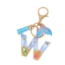 1pc Handmade Crystal Resin Butterfly & Letter Keychain, Tassel Keyring, Small Gift For Wedding, Birthday, Baby Shower, Travel Souvenir, Graduation, Housewarming, Party (5 Styles Available) - Multicolor - View 87