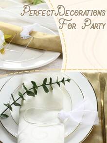 12/24 piezas Tarjetas de lugar de acrílico transparente de 9x4.5cm, adecuadas para decoración de mesa, etiquetas de regalo, decoraciones de mesa de boda, celebraciones de cumpleaños y diversos eventos, con diseño de cuerda colgante para usar como etiquetas de regalo - Multicolor - Ver 8