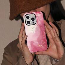 Funda de Teléfono de Doble Propósito - Compatible con los modelos  16, 15, 14, 13, 12, 11, 8, 7, Plus, Pro, Max.A la moda, resistente a huellas dactilares, resistente al sudor, acabado mate, duradero, a prueba de golpes.Ideal para regalos de cumpleaños, funda de teléfono. MJ3B - Colores mixtos - Ver 5