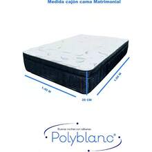 Polyblanc Sábanas algodón Queen Size Blanco Juego Completo de sabanas de Algodon Matrimonial Individual Queen Size King Size Incluye Fundas para Almohada - Blanco - Ver 7