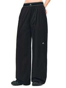 Women's Loose Quick-Dry Outdoor Pants, Adjustable Drawstring Ankle, Casual Sports Pants For Summer - Black - View 3
