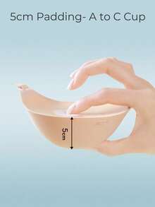 One 5cm Thick Invisible Bra/Breast Enhancement/Lifting, Adhesive Bra Suitable For Strapless Dresses, Enhances Cleavage, Lifts And Shapes Small Breasts, Strapless Bra, Evening Gown, Wedding Dress Super Lift Bra. - Multicolor - View 6