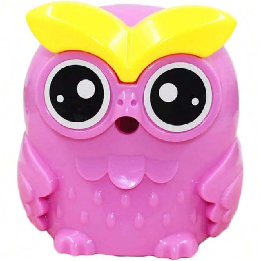 Sacapuntas Manual En Forma De BúHo Para Estudiantes Afilador De LáPices PráCtico Y Divertido De PláStico Y Hierro Ideal Para Papelería Escolar,36923088 - Multicolor - Ver 1