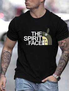 OFERTA  MX |   Camiseta The Spirit Face con No-Face |   Estilo Anime Urbano # Camiseta de anime # OfertaHoy - Negro - Ver 1