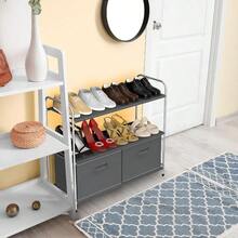 Simple Houseware 3-Tier Closet Storage with 2 Drawers Dark Gray - Grisoscuro - Ver 6