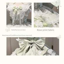 About The Flowering Period White Green Butterfly Summer Super Fairy Dress Fresh Princess Girl Birthday Short Skirt Lolita - 蝴蝶裙(送飛機盒) - 查看 9