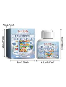 Refrigerator Deodorizer & Purifier Gel, Indoor Fridge Odor Eliminator, Freshness Preserver, Odor Cleaning