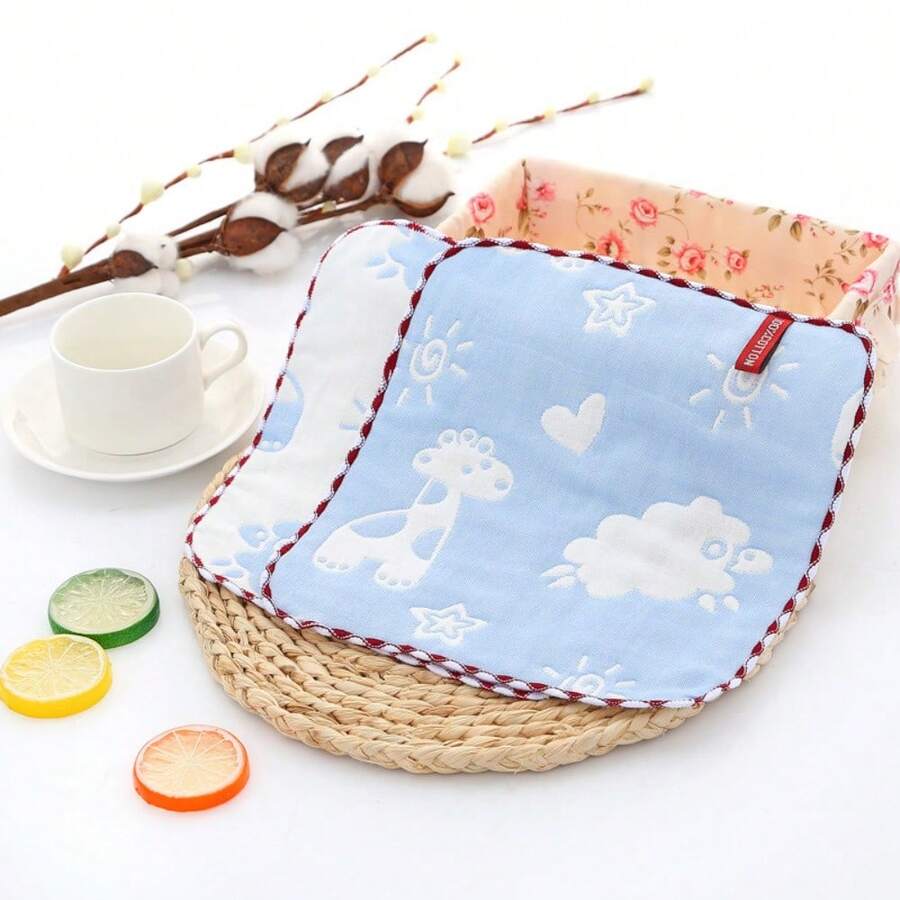 Cute animal towels, household face towels, soft small towels in various colors and styles to choose from - Azul - Ver 1