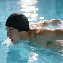 Comfy Elastic Swimming Cap - Durable Sewing, Long-Lasting Shape, Perfect For Pool Days