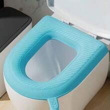 EVA Material Toilet Seat Cover, Adhesive Toilet Mat, Universal Toilet Set, Seasonal Household Toilet Seat Cover, Washable Toilet Cover - Multicolor - View 12