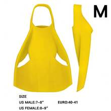 Edge Silicone Swimming Fins - 100% Silicone Training Fins - Enhance Leg Strength And Endurance For Men And Women - Yellow - View 4