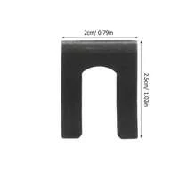 Heavy Duty Metal Hose Clamps, Automotive Brake Line Steel Clips, U-Shaped Fuel Pipe Fasteners, Suitable For Brake Lines, Fuel Lines, Parking Brake Cables U-Shaped Steel Clips, Auto Parts - Black - View 6