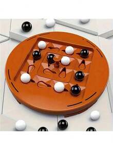 1 套逻辑国际象棋轨道游戏、互动玩具、2 人国际象棋棋盘游戏套装、标准版，适合 14 岁以上的派对和家庭聚会，具有独特的游戏机制和无尽的娱乐选项（某些产品颜色可能有所不同） - 軌道邏輯棋 - 查看 4