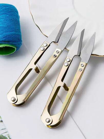 Bộ 5 chiếc kéo nhỏ hình chữ U, kéo cắt len, kéo may, kéo cắt chỉ, kéo thêu, thích hợp cho các hoạt động nghệ thuật, thủ công, đan móc và các dự án DIY.