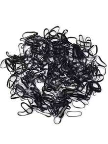 2000 unidades/1500 unidades/800 unidades/600 unidades/120 unidades de elásticos de cabelo descartáveis femininos, estilo minimalista, casual e urbano, de alta qualidade, com 1,5 cm de largura. Ideais para o dia a dia, escola, transporte público, rabo de cavalo, esportes e como acessórios para cabelo. Acessórios para cabelo, elásticos de cabelo, scrunchies e prendedores de corda.