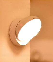 Luz Nocturna Adhesiva, Luz Nocturna con Batería Recargable, Mini Luz LED con Sensor de Movimiento Giratorio de 360 ​​​​°, Lámpara de Pared para Dormitorio, Gabinete, Cocina, (Luz,36928453 - Granate - Ver 1