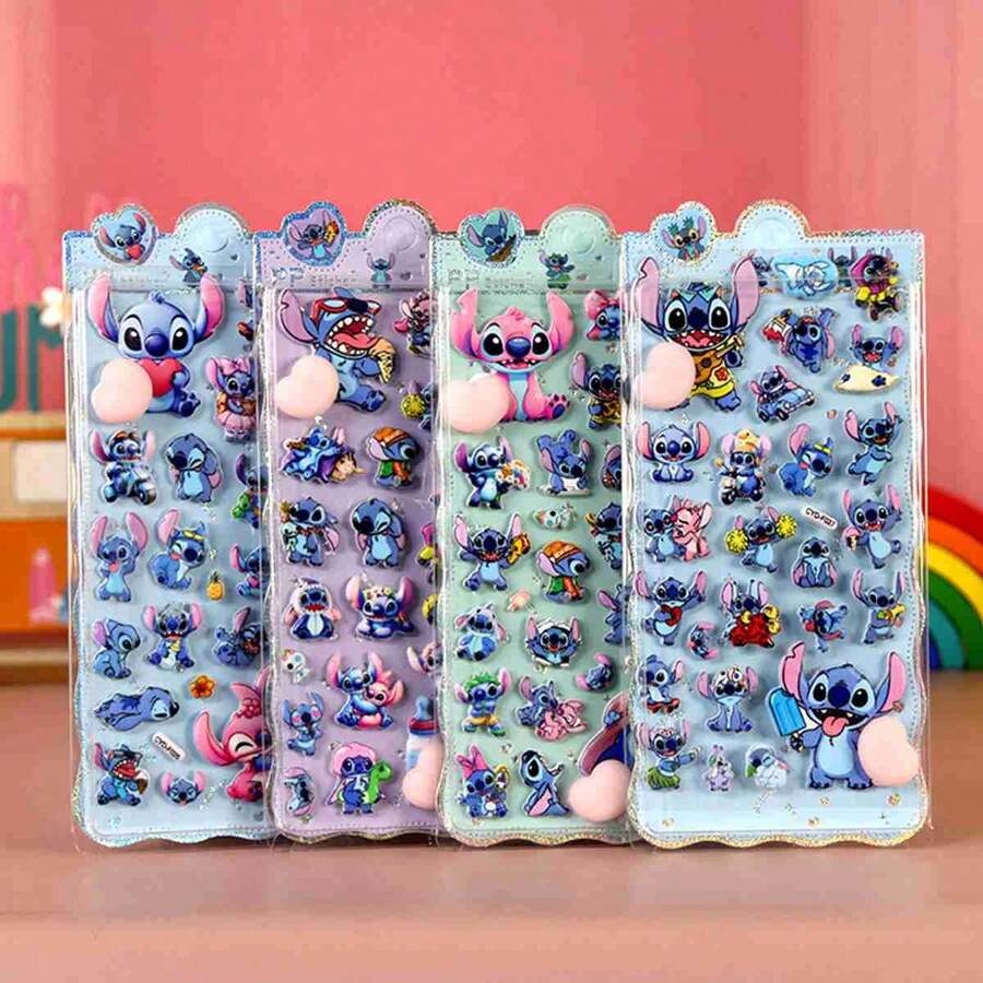 1pc 2026 New Meiman Cartoon Peripherals, Meiman Explosive Anime Peripherals Soft Cute Peach Stickers Cute Blue Monsters Dopamine Girl Heart High Beauty Peach Stickers Decompression Pinch Music Relief Stickers Luggage Guitar Notebook Decoration Phone Case Small Gifts Small Gifts, Giving To Friends And Family,New Year's Gift, Valentine's Day Gift, Easter Gift,Stochastic Style - Multicolor - View 1