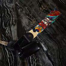 1 pieza Llavero de estilo JDM con diseño de samurái, llavero con diseño de guerrero japonés, llavero con espíritu bushido - Samurái enmascarado - Ver 3