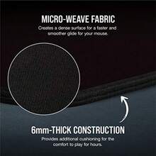 MM350 Alfombrilla Tela a Prueba de Derrames para Juegos, Superficie 93 x 40, Microtejido, Goma Afelpada Gruesa 4 mm, Base Goma Texturizada Antideslizante, Extendido XL – Negro - Negro/Gris - Ver 2